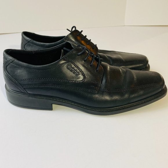 Ecco Black Leather Lace Up Dress Shoes 47 main image 7